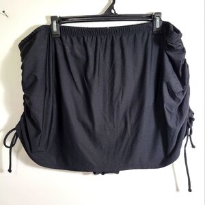 Fresh Water black swim skirt attached briefs women's 3X  #2016